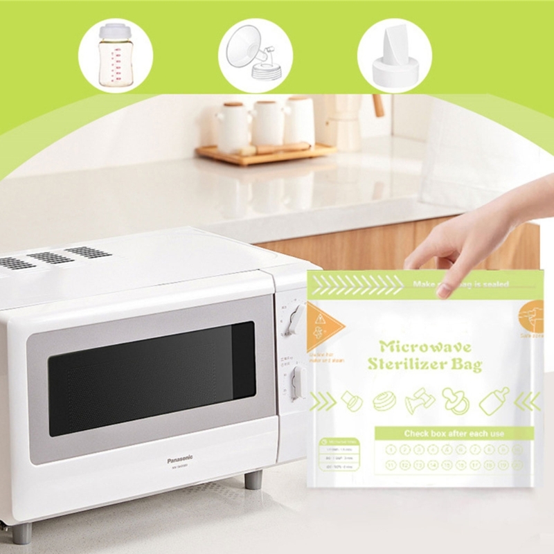 10매/세트 재사용 가능한 전자레인지 스팀 소독 가방  - Zwitsal Baby Products 리뷰 및 가격