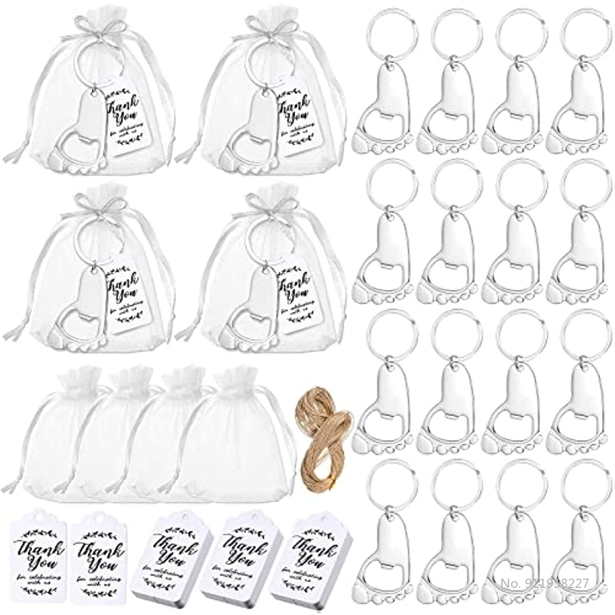 50개입 아기 발자국 열쇠고리 병따개, 유기농 천 가방 - Zwitsal Baby Products 리뷰 및 가격